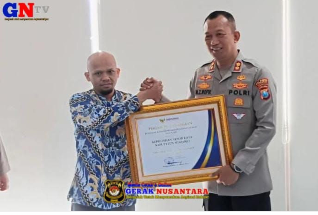 Polresta Sidoarjo Raih Penghargaan Pelayanan Sangat Baik dari Ombudsman RI