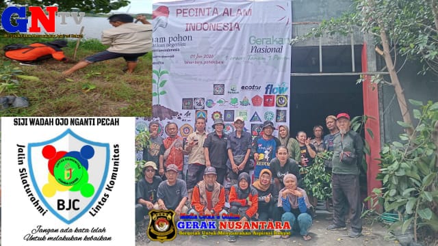 Relawan sosial BJC Berpartisipasi  Tanam pohon Di Tahun Baru 