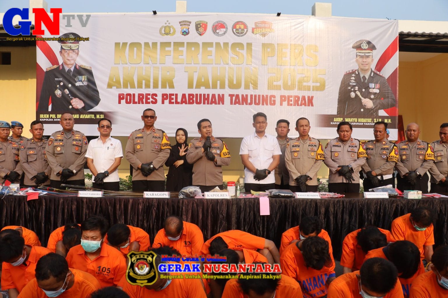 Polres Pelabuhan Tanjung Perak Berhasil Tekan Angka Kriminalitas Hingga 13 Persen di 2025