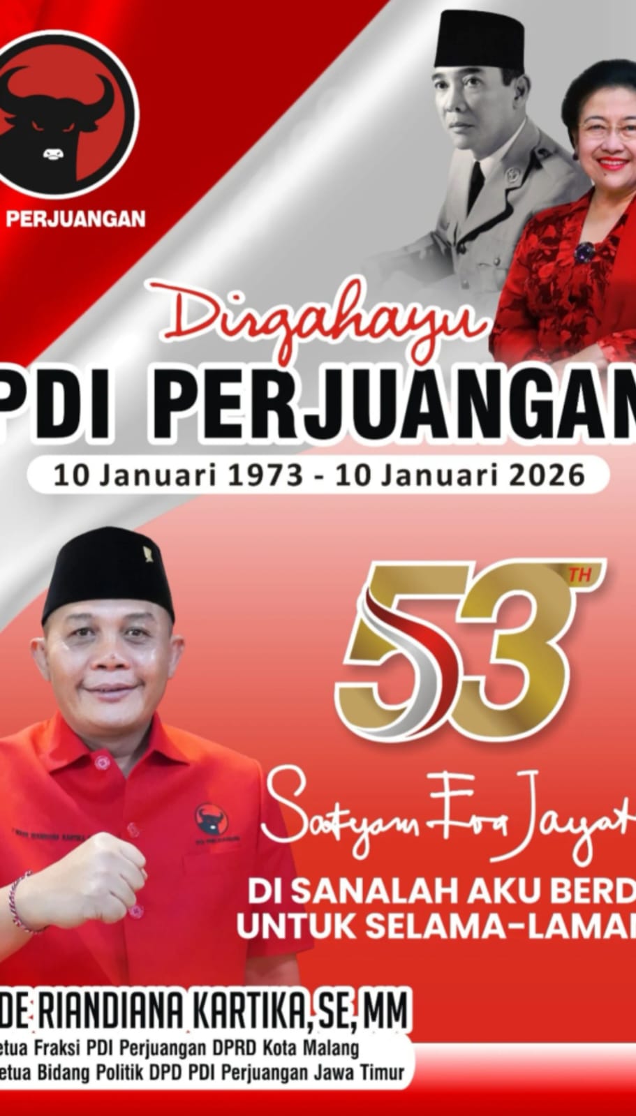 PDI Perjuangan Rayakan HUT ke-53 dengan Semangat "Satyam Eva Jayate"
