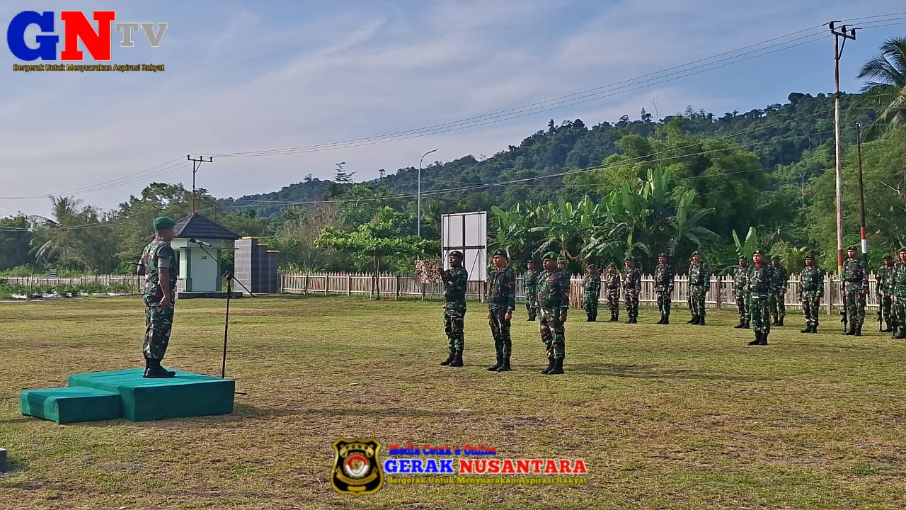 Kodim 1808/Mansel Laksanakan Upacara Bendera