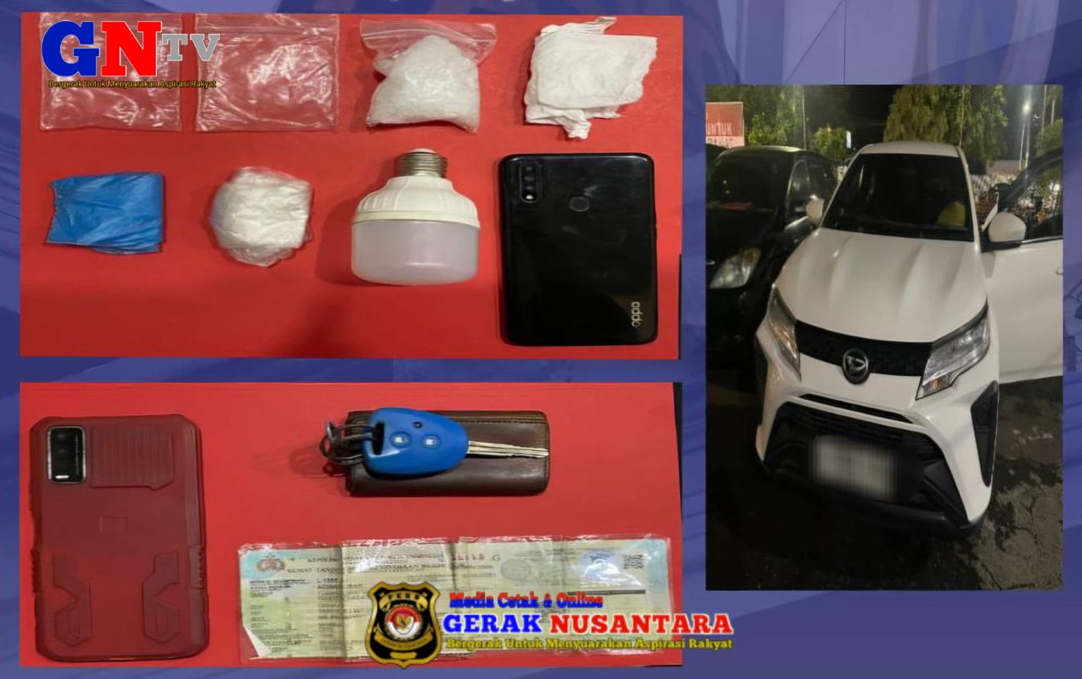 Polres Pasuruan Kota Ungkap Peredaran Narkoba 2 Tersangka dan Sabu 45,76 gr Diamankan