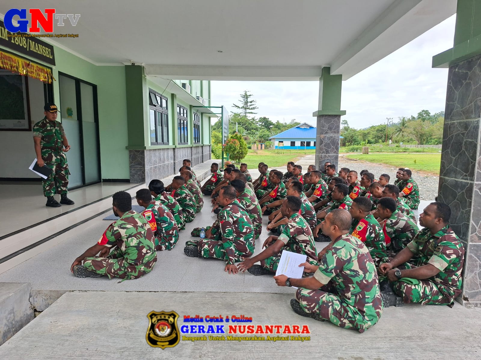 ​Seluruh Babinsa Kodim 1808/Mansel Terima Pengarahan Dandim