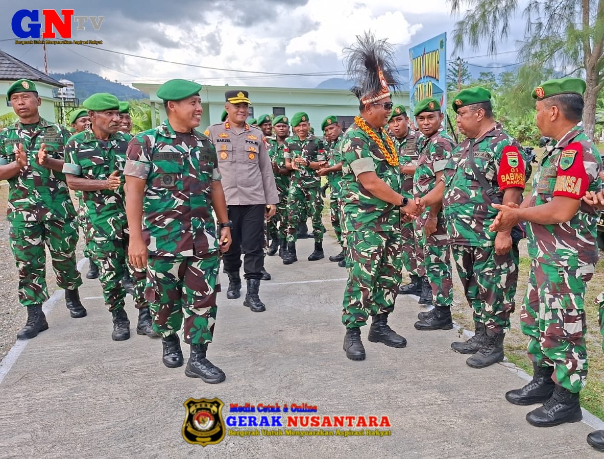 Kunjungan Kerja Danrem 182/JO ke Kodim 1808/Mansel