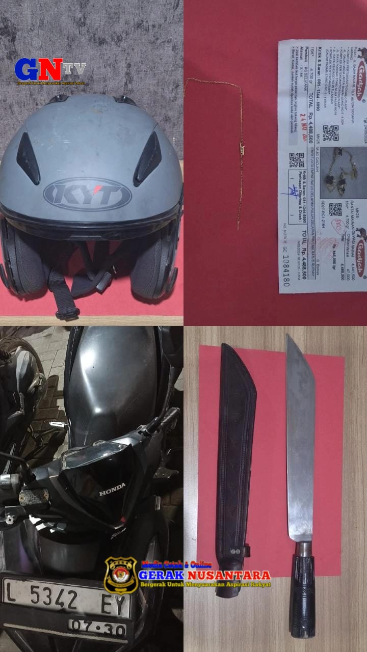 Polsek Asemrowo Amankan Dua Pelaku Jambret di Jalan Tanjungsari Surabaya