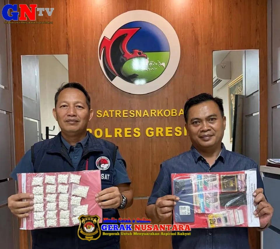 Polres Gresik Amankan Tersangka Pengedar Ribuan Pil Koplo di Tlogopojok