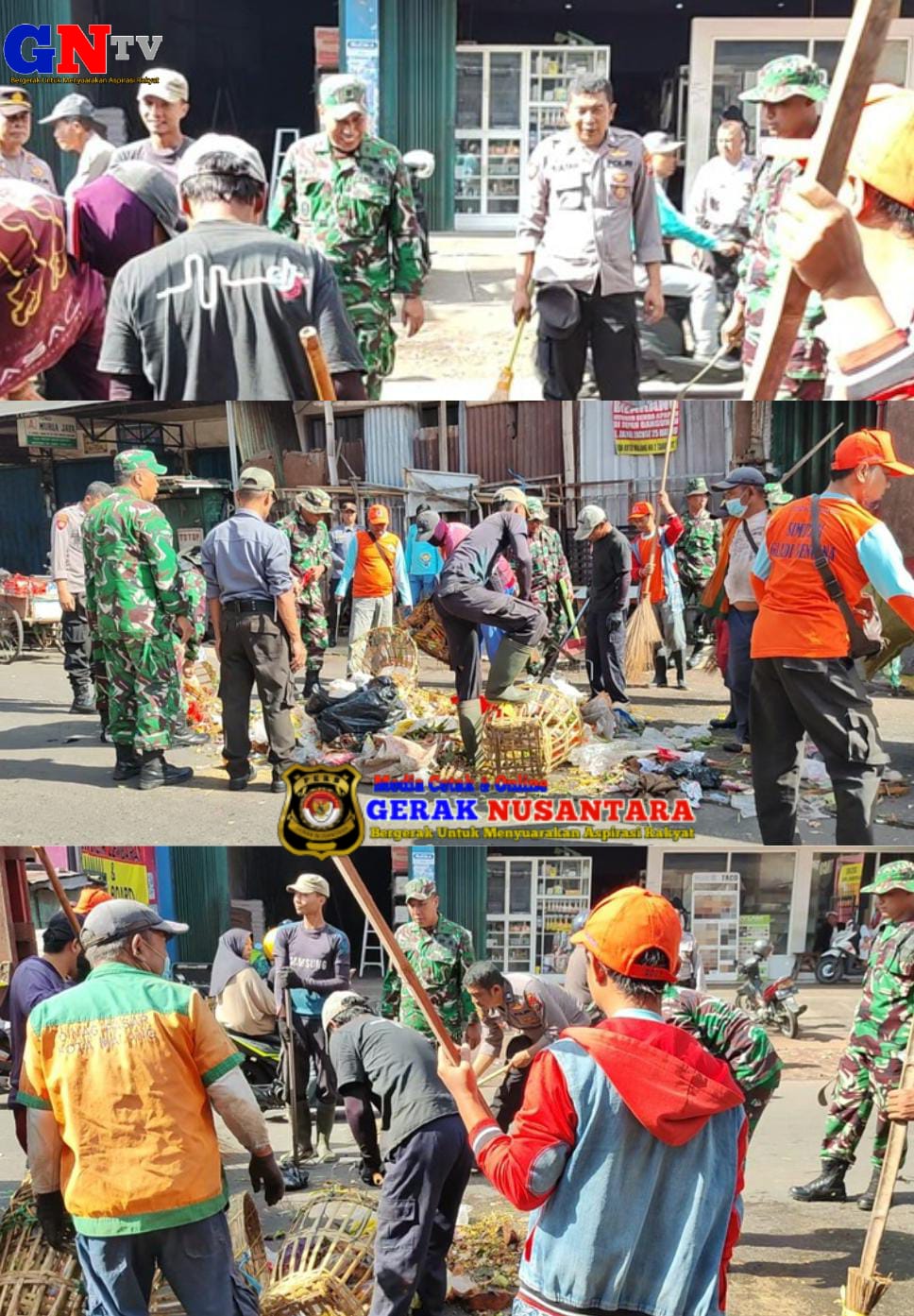 ORANG BERGANDENG TANGAN, PASAR KEBALEN MALANG JADI LEBIH HIDUP DAN BERSIH  