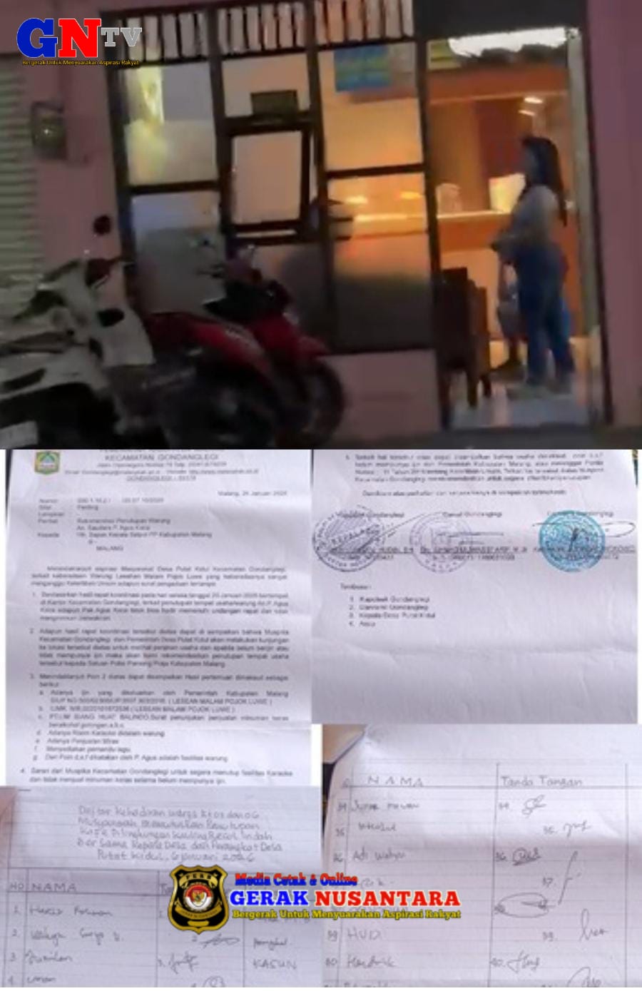 WARGA PUTAT KIDUL KELUH KARAOKE WARUNG"POJOK LUWEH" WAKTU MALAM