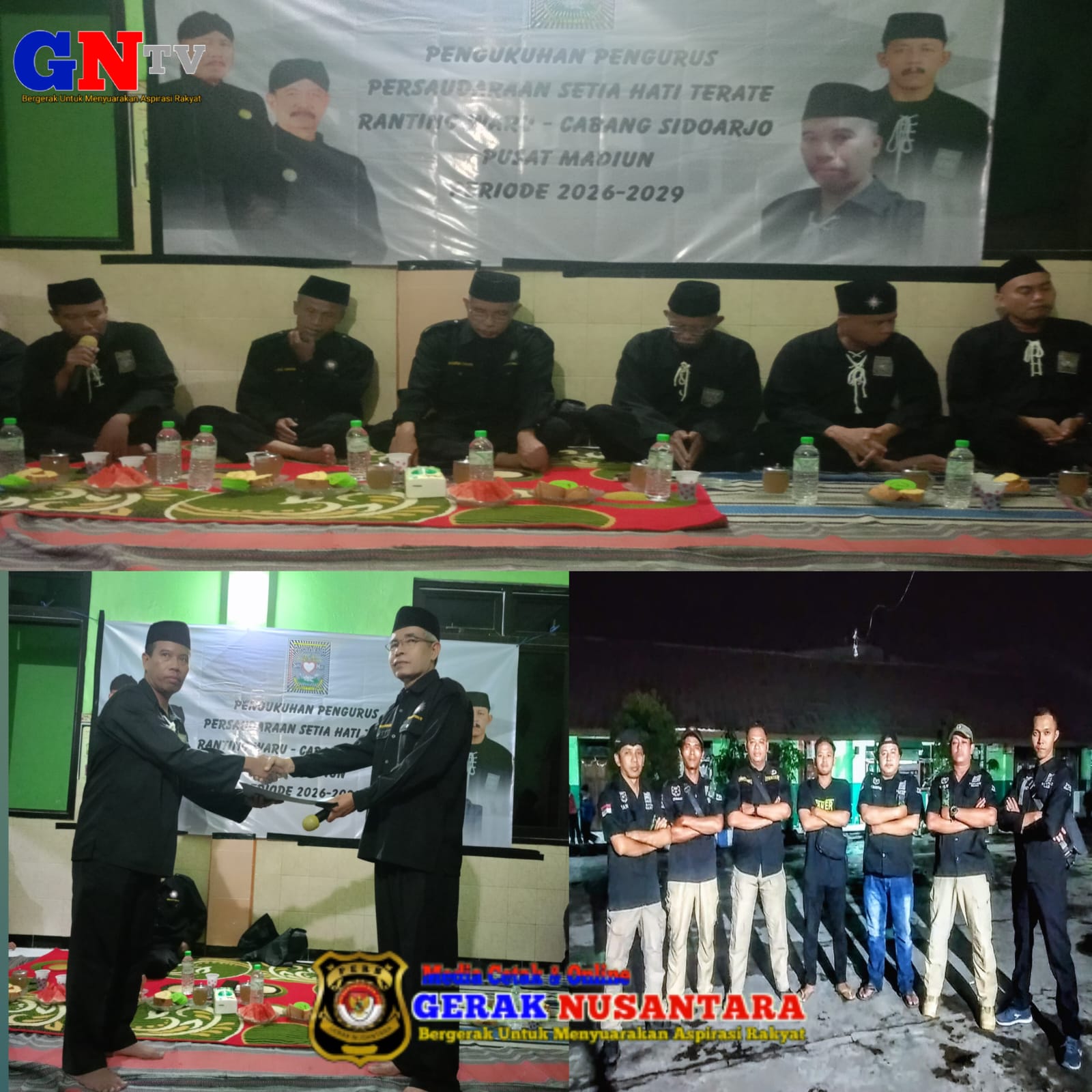 Pengukuhan Pengurus PSHT Ranting Waru Pusat Madiun Ajak Seluruh Warga PSHT Perkuat Sinergi Jaga Kondusivitas 