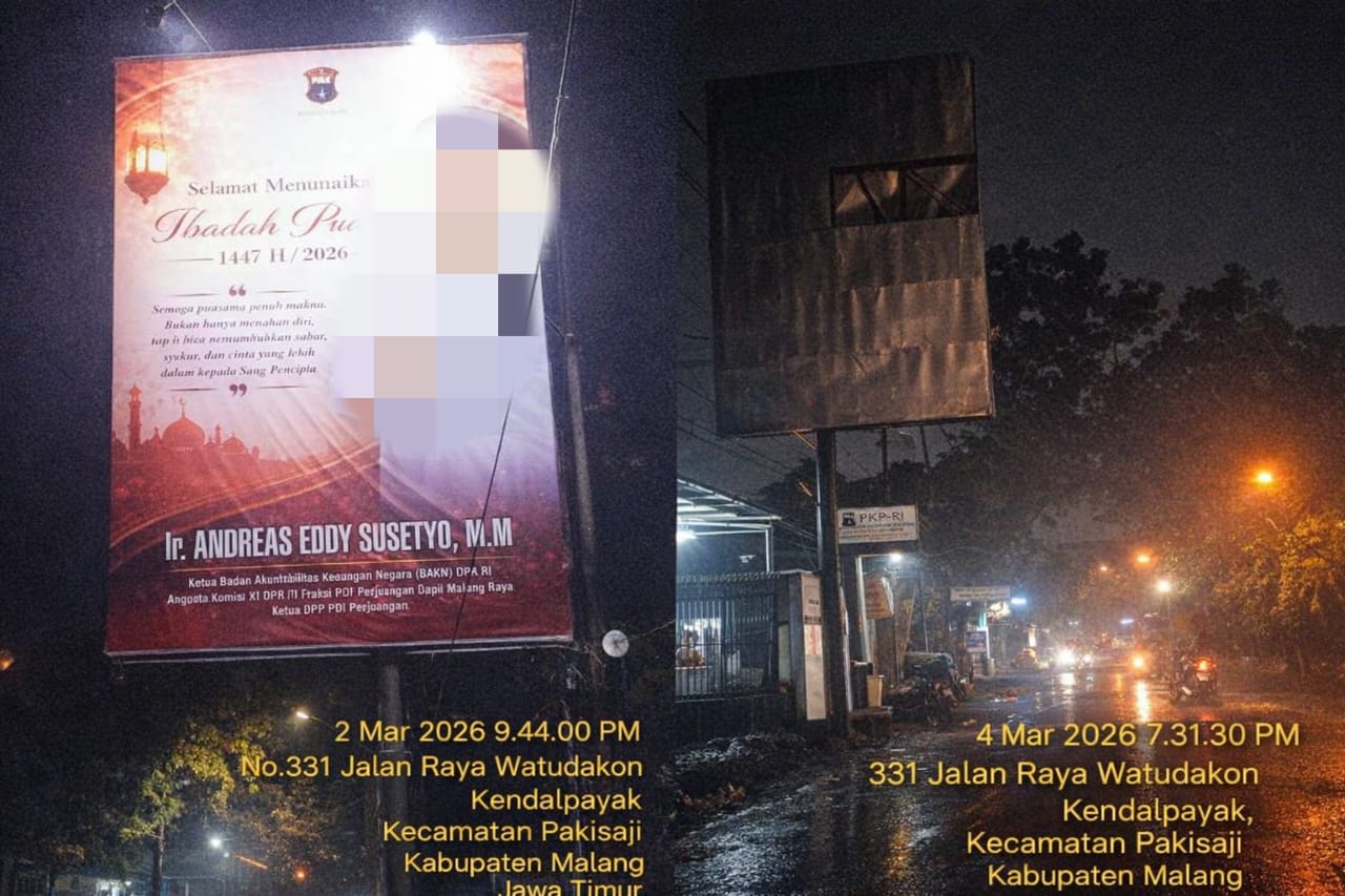 Usai Disorot Media, Baliho Tak Lagi Terpasang di Lokasi SPPG Kendalpayak, Dugaan Relasi Kian Tercium