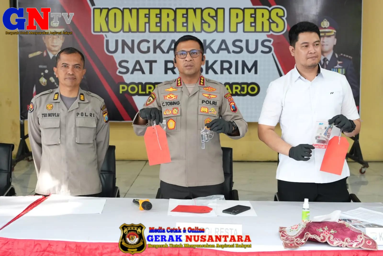 Polresta Sidoarjo Amankan Komplotan Pencurian Brankas Lintas Provinsi