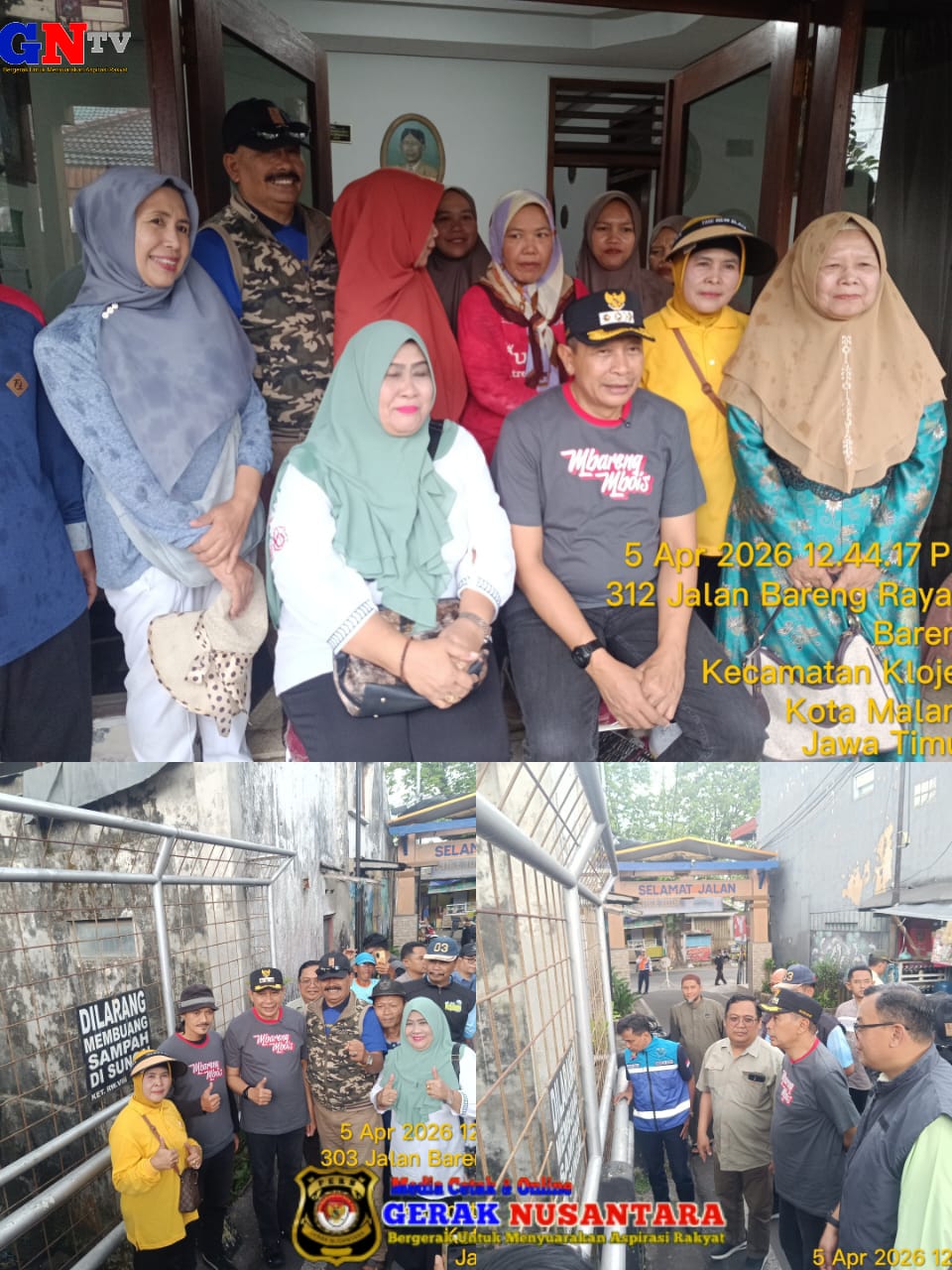 Wali Kota Malang Tinjau Plengsengan Ambrol, Warga RW 08 Bareng Akhirnya Lega  