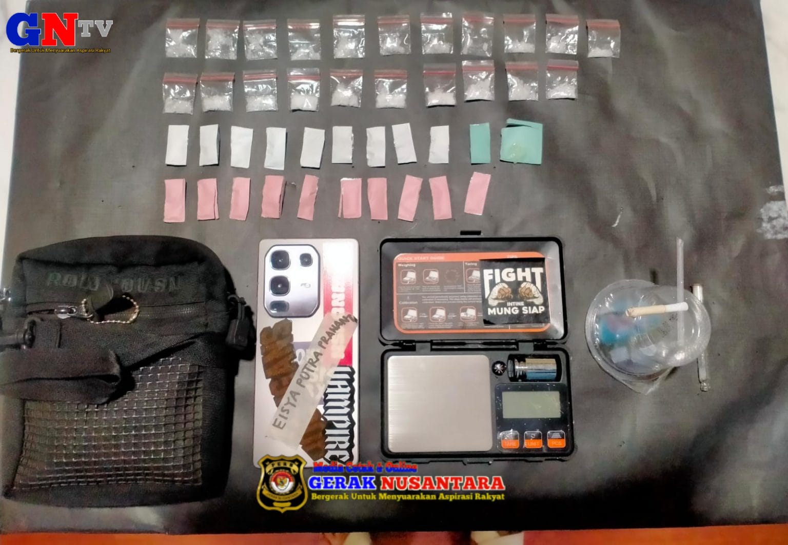 Polres Malang Amankan Tersangka Pengedar dan 21 Paket Sabu di Lawang