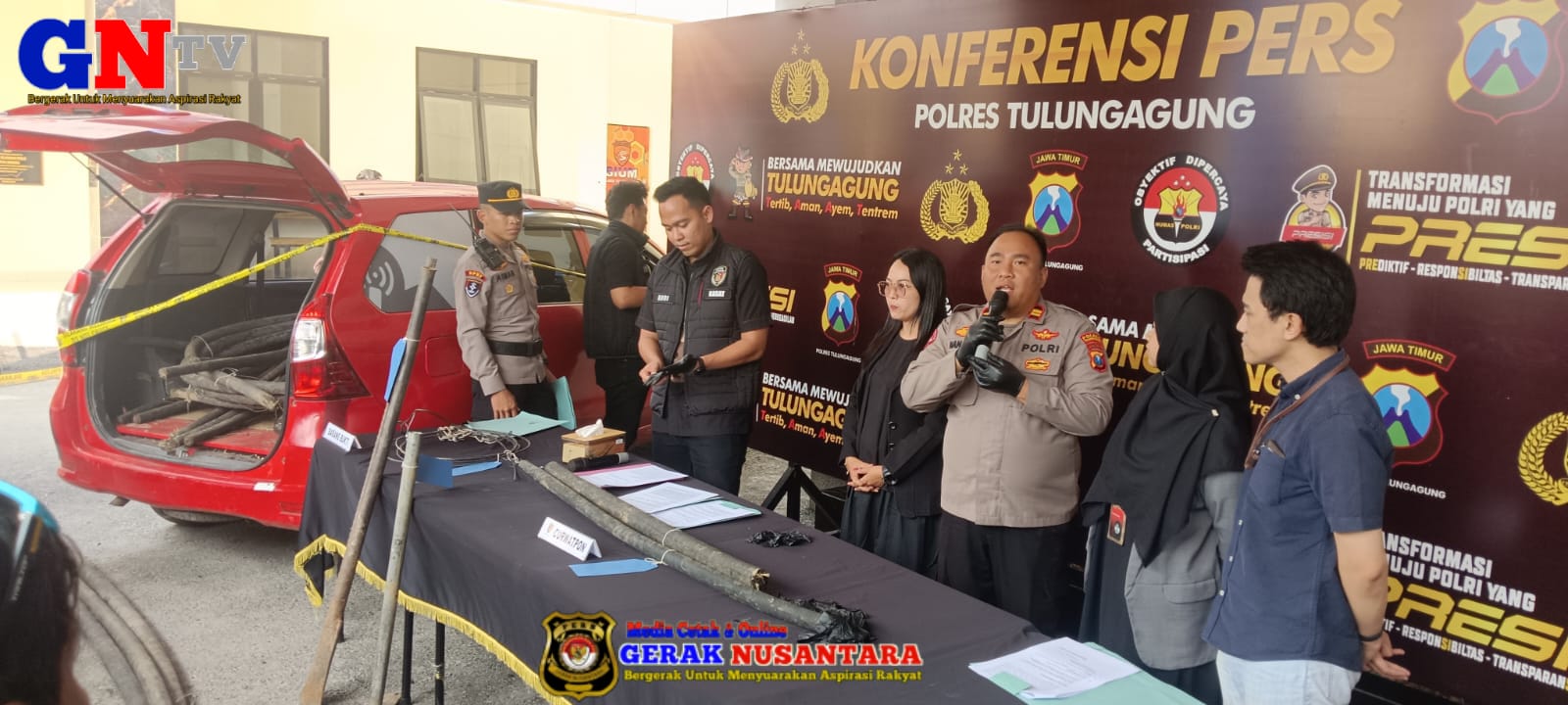 Sindikat Pencurian Kabel Telkom di Kalidawir Dibongkar, 10 Orang Ditetapkan Tersangka