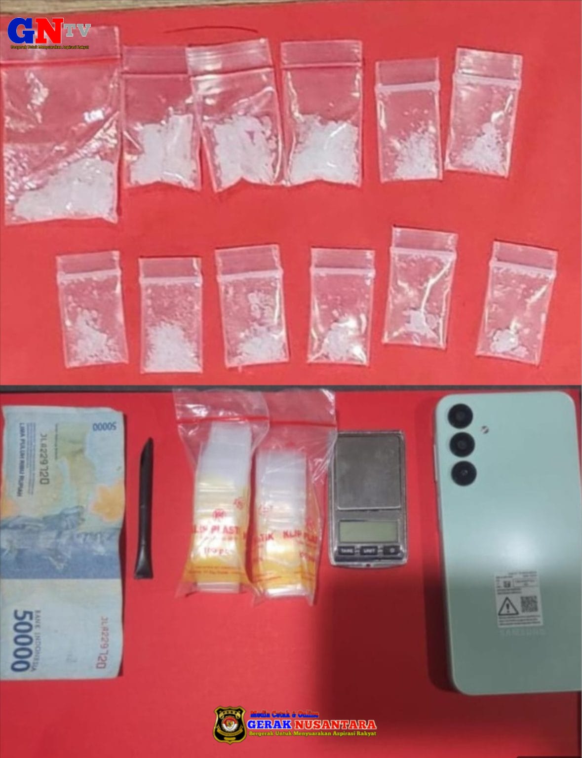 Polres Pelabuhan Tanjungperak Amankan Tersangka Kurir Sabu di Surabaya