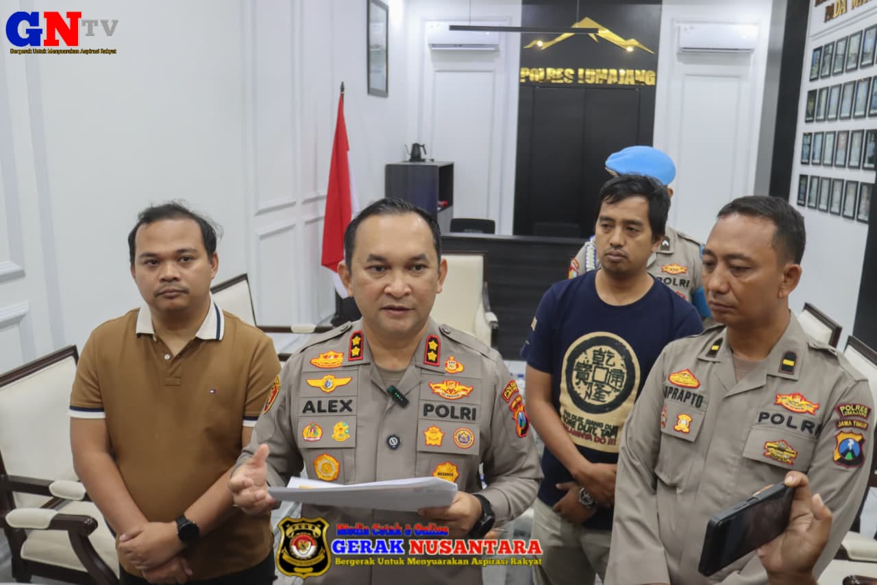 Polres Lumajang Amankan 10 Terduga Pelaku Penganiayaan Kepala Desa Pakel