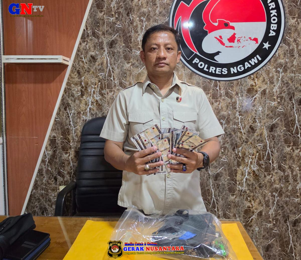 Polres Ngawi Ungkap Peredaran Obat Keras Ilegal, Tersangka dan Ratusan Okerbaya Diamankan