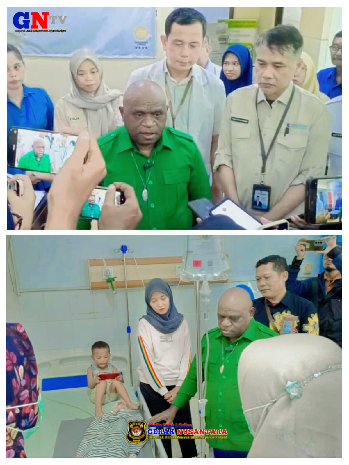 Bentuk kepedulian:Menteri HAM Kunjungi Pasien Keracunan MBG di Surabaya