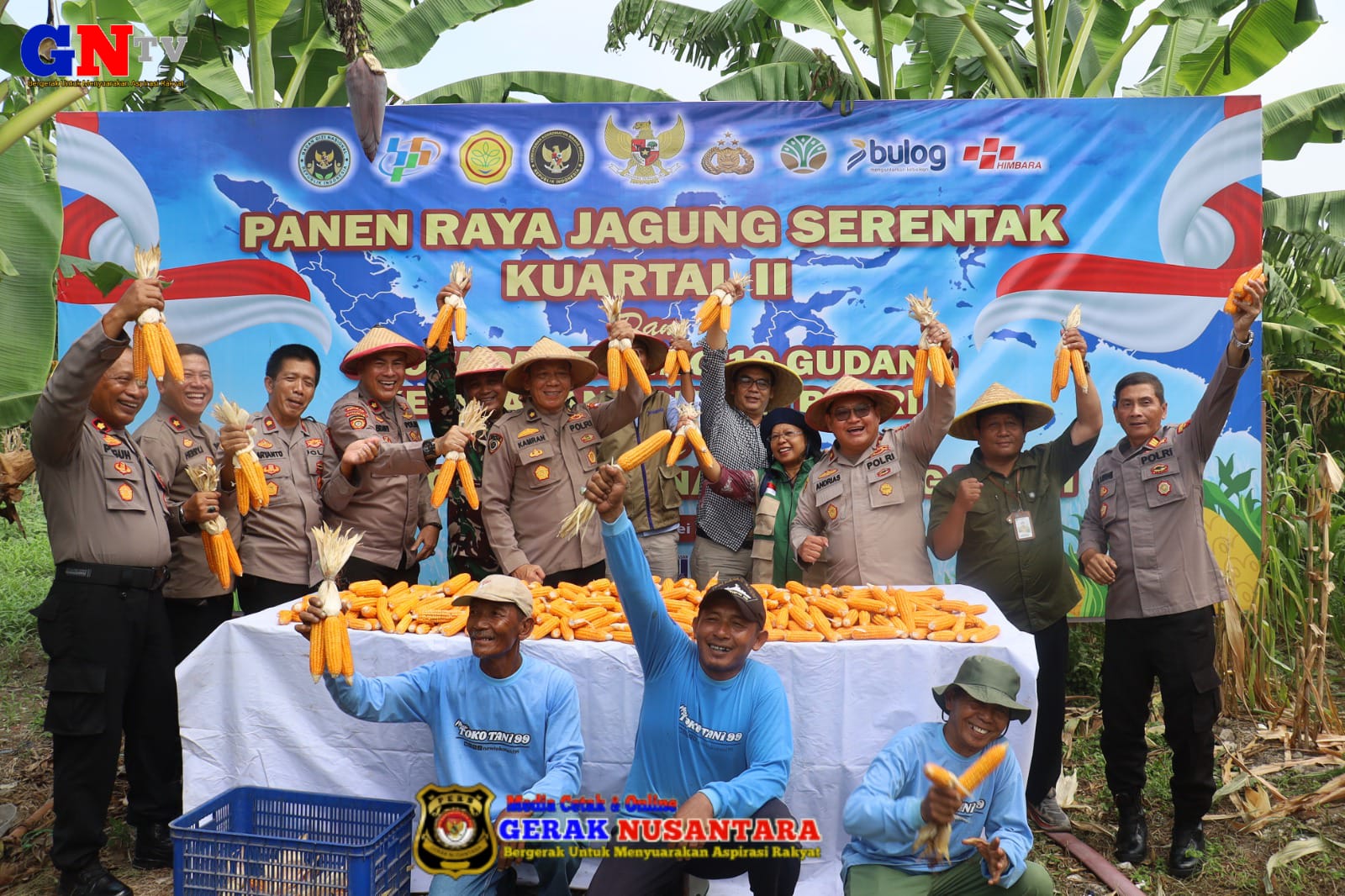 Wujudkan Kemandirian Pangan Polri dan Masyarakat Gelar Panen Raya Di Tambak Wedi Baru