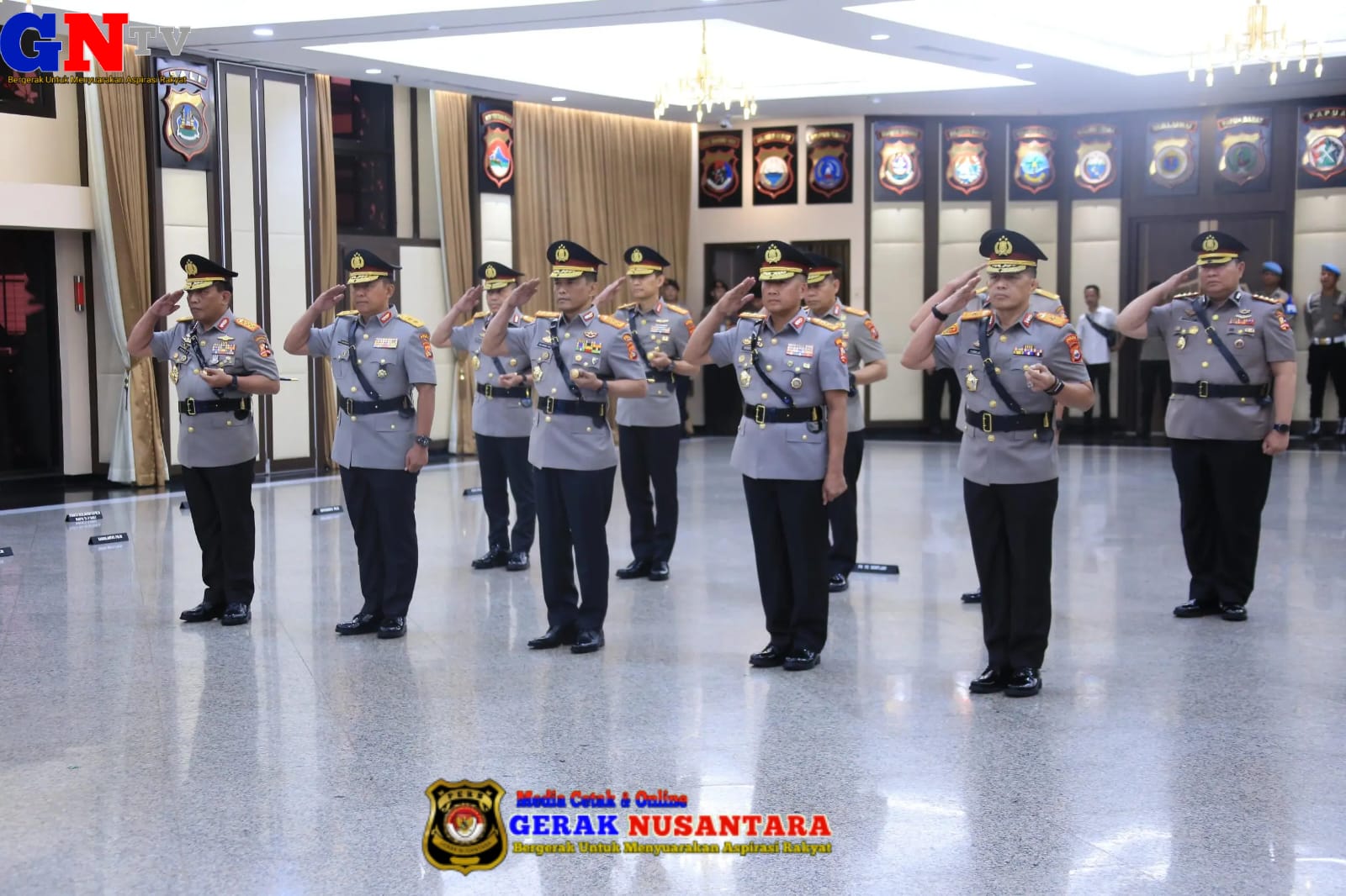 Kapolri Pimpin Pelantikan dan Sertijab Sejumlah PJU Mabes Polri dan Kapolda
