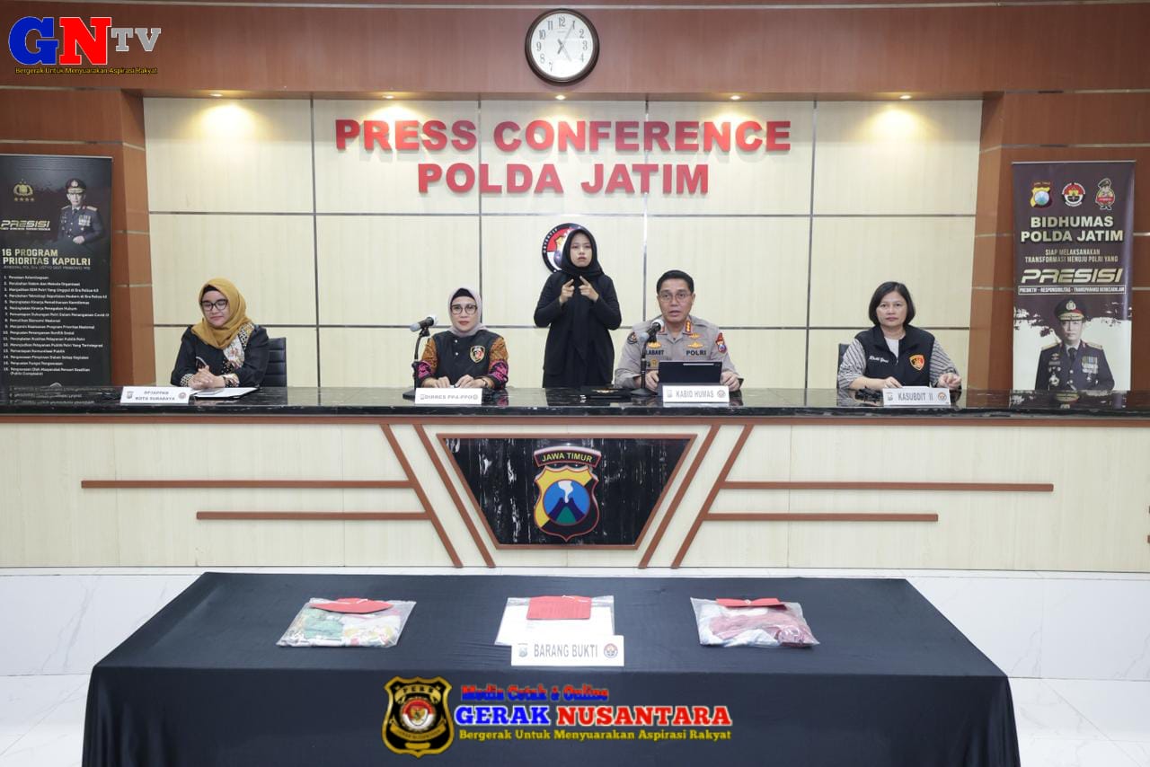 Polda Jatim Amankan Tersangka Kasus Kekerasan Seksual Dua Anak Dibawah Umur