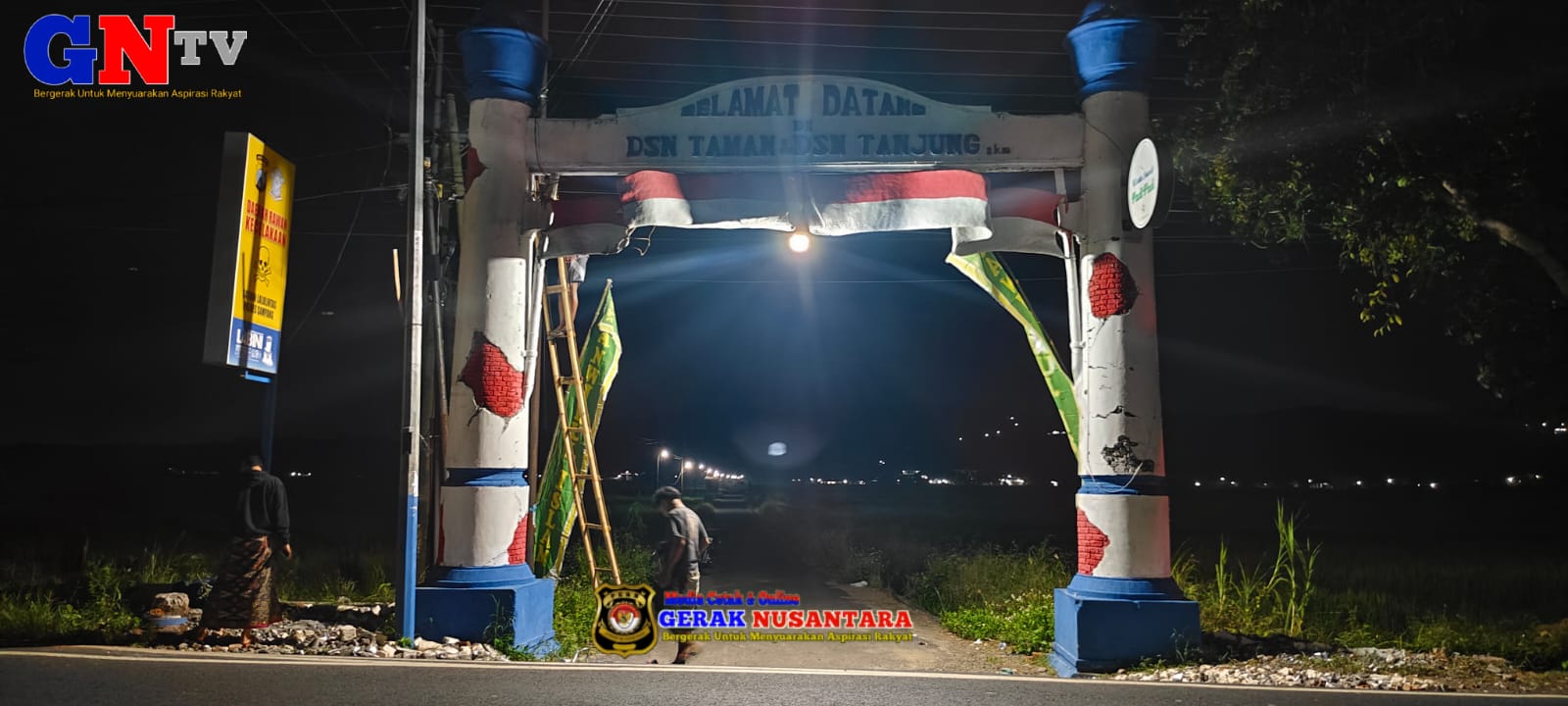 Mentor Desa Taman Pakek Dana Pribadi Untuk Lampu Penerangan Jalan