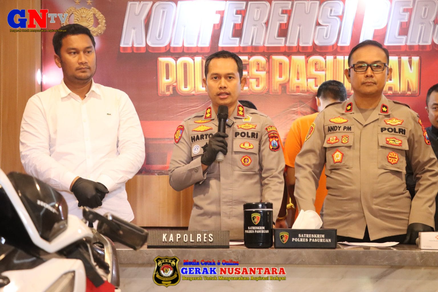 Polres Pasuruan Ungkap 3 Kasus Kejahatan Jalanan, Tersangka Begal Diamankan