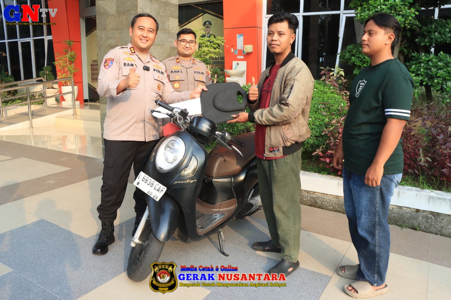 Polres Gresik Kembalikan 3 Motor Korban Curanmor dan Begal Tanpa Biaya