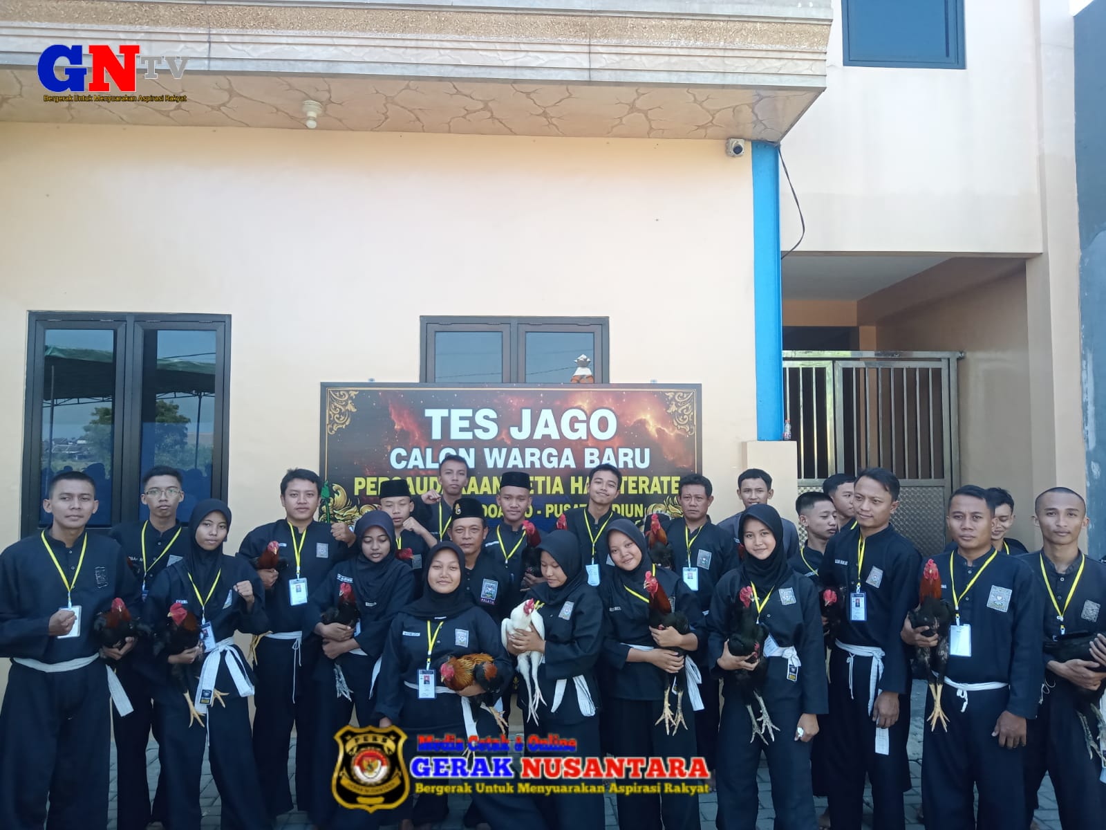 543 Calon Warga PSHT Cabang Sidoarjo Pusat Madiun Jalani Tes Ayam Jago