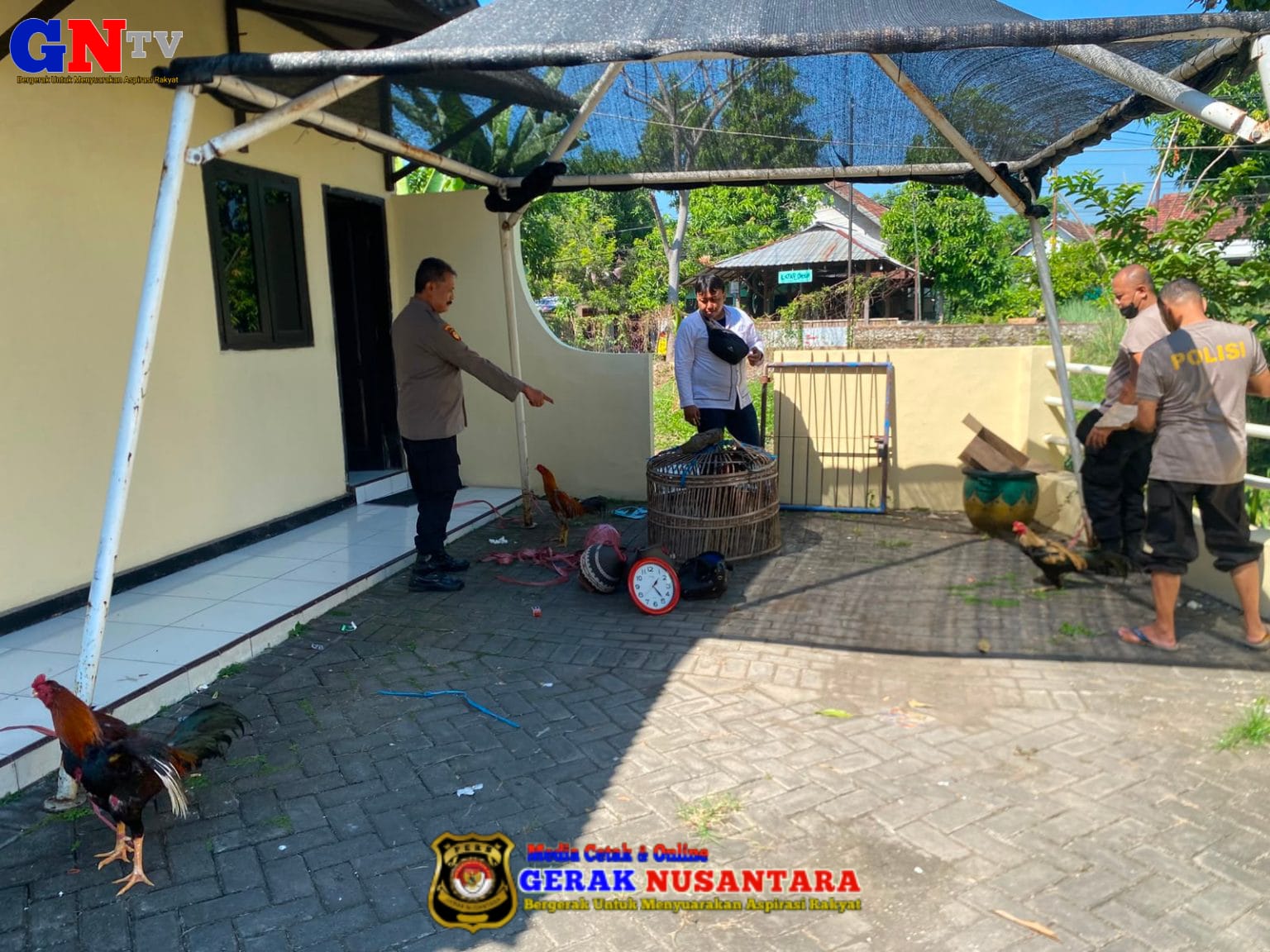 Respons Cepat Laporan Call Center 110, Polsek Keboncandi Gerebek Lokasi Dugaan Judi Sabung Ayam di Gondangwetan