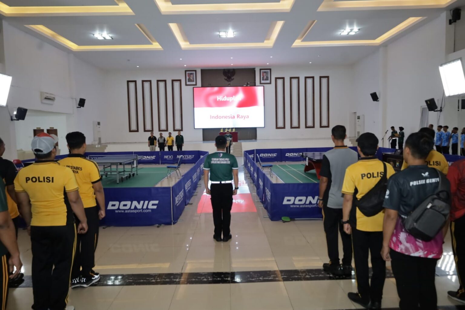 Turnamen Tenis Meja Polrestabes Surabaya Resmi Dibuka Memperingati Hari Bhayangkara ke 80