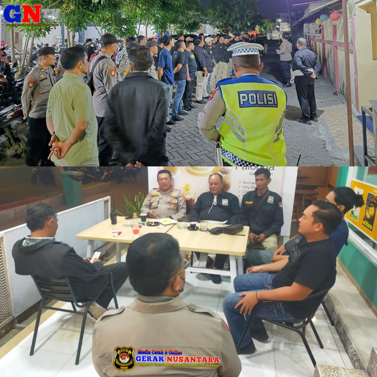 Apel Kolaborasi Pamter dan Polsek Pengamanan Pengesahan Warga PSHT Cabang Sidoarjo Pusat Madiun