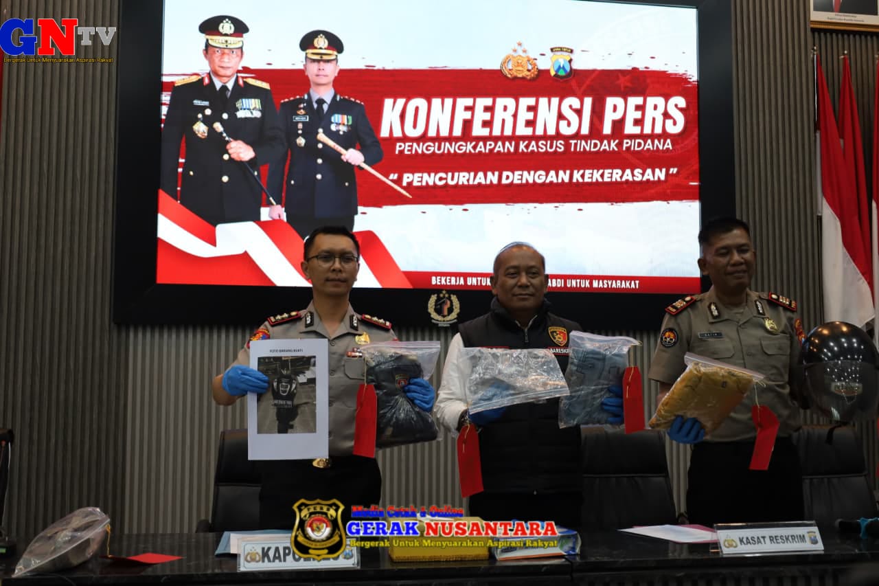 Polres Trenggalek Amankan Jambret Perhiasan, Tersangka Lima Kali Masuk Bui