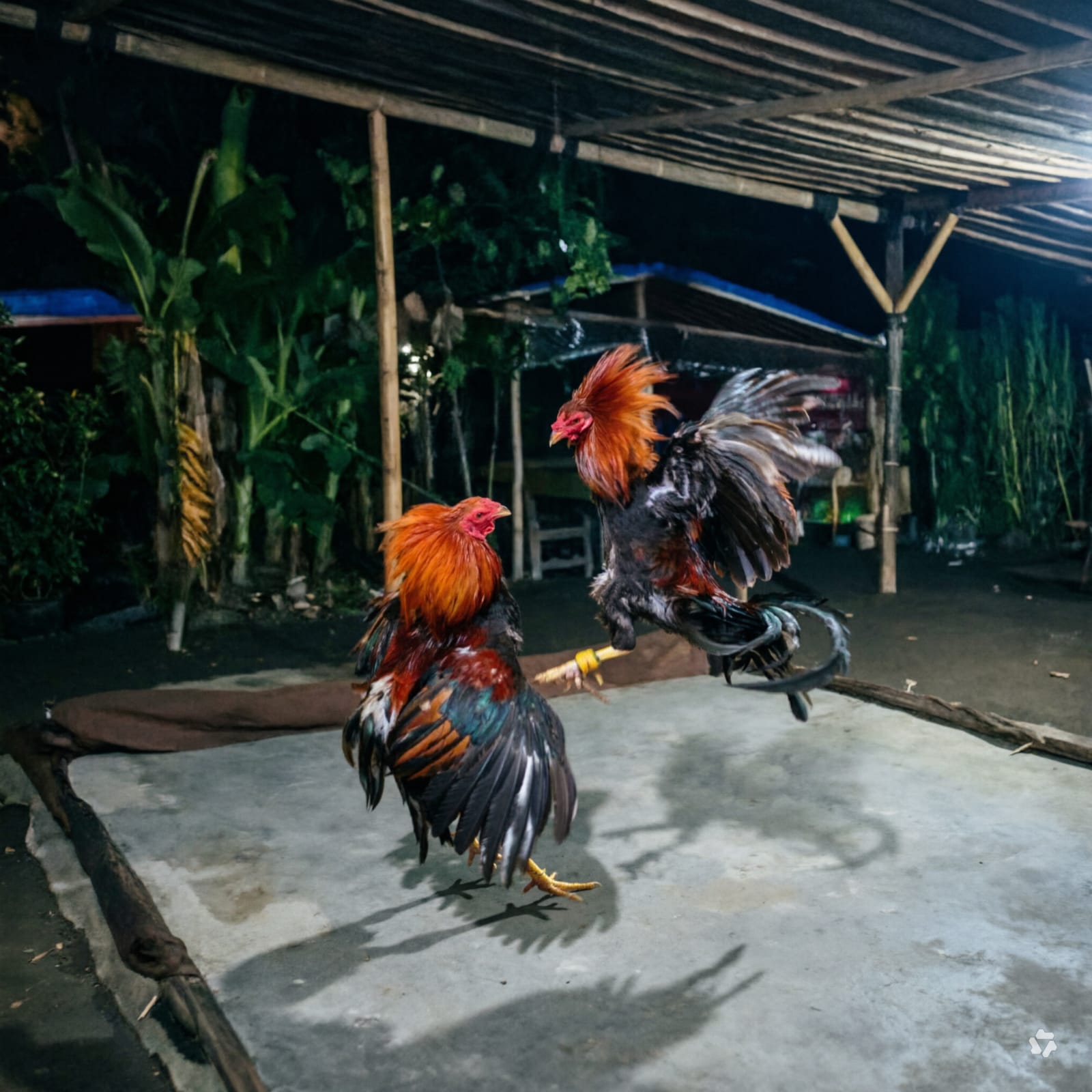 SABUNG AYAM DI SIDODADI AMAN TERKENDALI , POLSEK GARUM DIDUGA TUTUP MATA