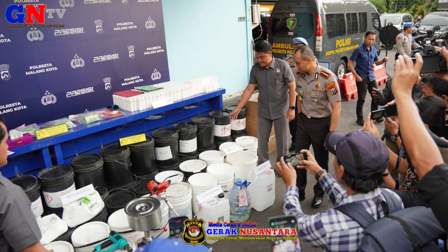Polresta Malang  Bongkar Peredaran Kosmetik Ilegal Omzet Tembus Rp.100 Juta