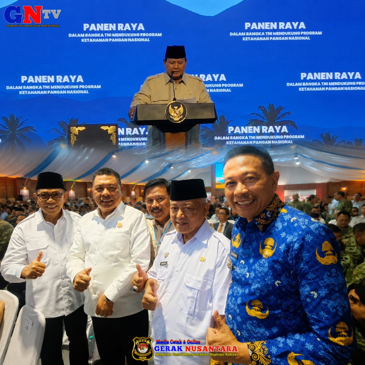 Presiden Prabowo Bersama Wali Kota dan Bupati  Malang Pimpin Panen Raya Terintegrasi, Perkuat Ketahanan Pangan Nasional