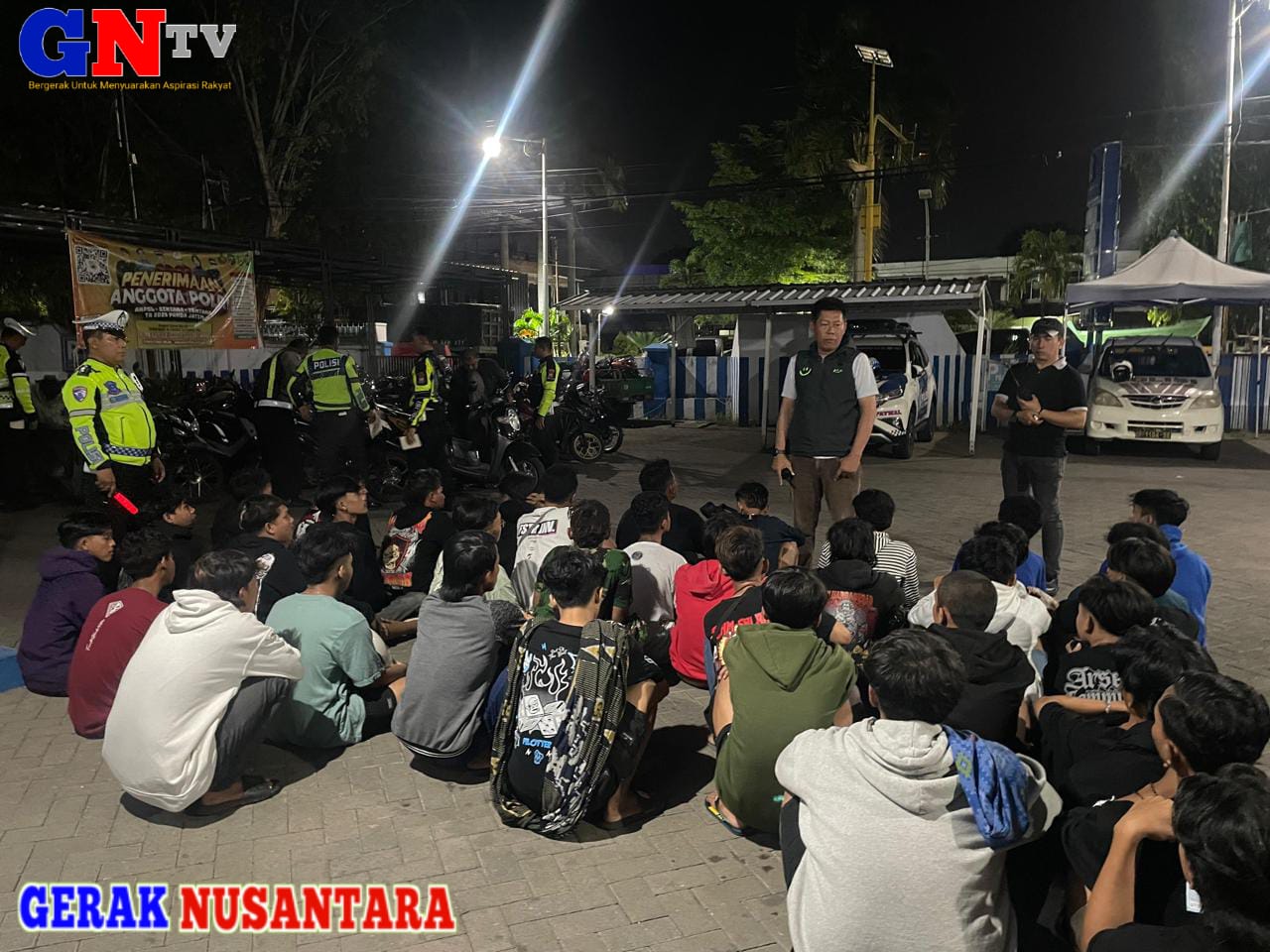 Razia Terpadu Amankan 23 Sepeda Motor dan Beberapa Pemuda Konsumsi Miras