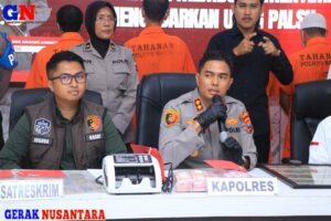 Polres Ngawi Berhasil Amankan 5 Tersangka Pengedar Uang Palsu Lintas Provinsi