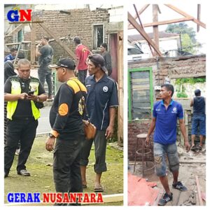 Komunitas Info Kriminal Lalulintas Nusantara Melakukan Giat Bedah Rumah